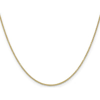 14K Yellow Gold 16" Cable Chain Necklace with Lobster Clasp - 1.2mm Width by Oro Pregiato