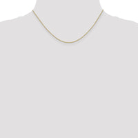 14K Yellow Gold 16" Cable Chain Necklace with Lobster Clasp - 1.2mm Width by Oro Pregiato