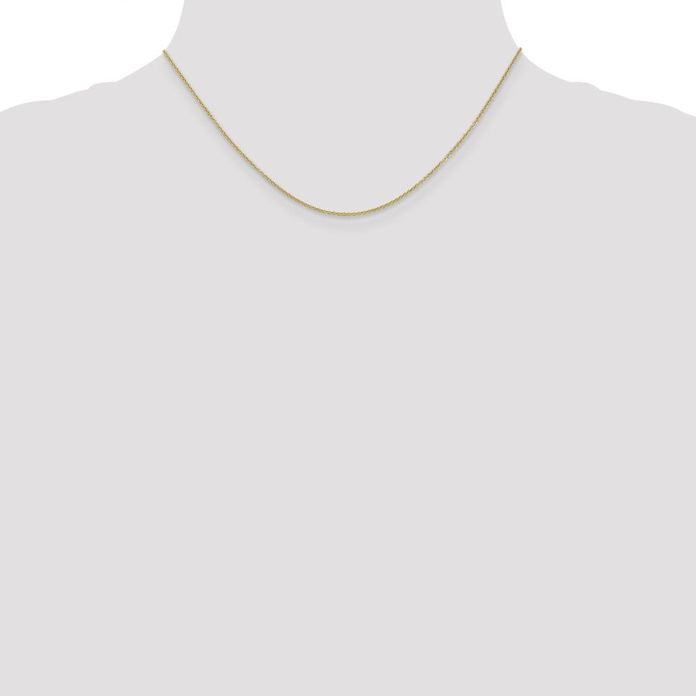14K Yellow Gold 16" Cable Chain Necklace with Lobster Clasp - 1.2mm Width by Oro Pregiato