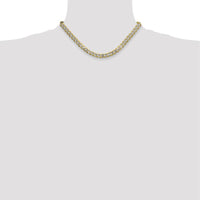 14K Yellow Gold 16" Curb Chain Necklace with Rhodium Pavé Accents by Oro Pregiato