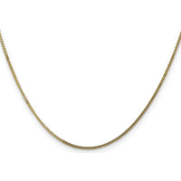 14K Yellow Gold 16" Curb Link Pendant Chain with Spring Ring Clasp by Oro Pregiato