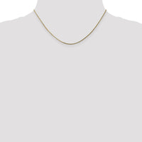 14K Yellow Gold 16" Curb Link Pendant Chain with Spring Ring Clasp by Oro Pregiato