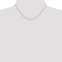 14K Yellow Gold 16" Diamond-Cut Beaded Pendant Chain with Lobster Clasp by Oro Pregiato