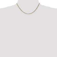 14K Yellow Gold 16" Diamond-Cut Milano Rope Chain Necklace with Lobster Clasp - 2.5mm Width by Oro Pregiato