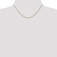 14K Yellow Gold 16" Diamond-Cut Rope Chain Necklace with Lobster Clasp - 1.15mm