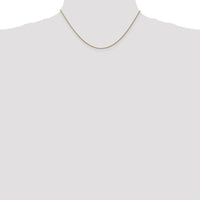 14K Yellow Gold 16" Diamond-Cut Spiga Chain Necklace - 1.05mm Width by Oro Pregiato