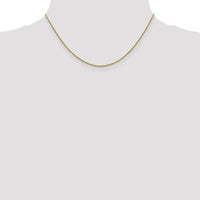14K Yellow Gold 16" Forzantine Cable Chain - 1.4mm Width by Oro Pregiato