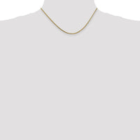 14K Yellow Gold 16" Franco Chain Necklace - 1.3mm Width by Oro Pregiato