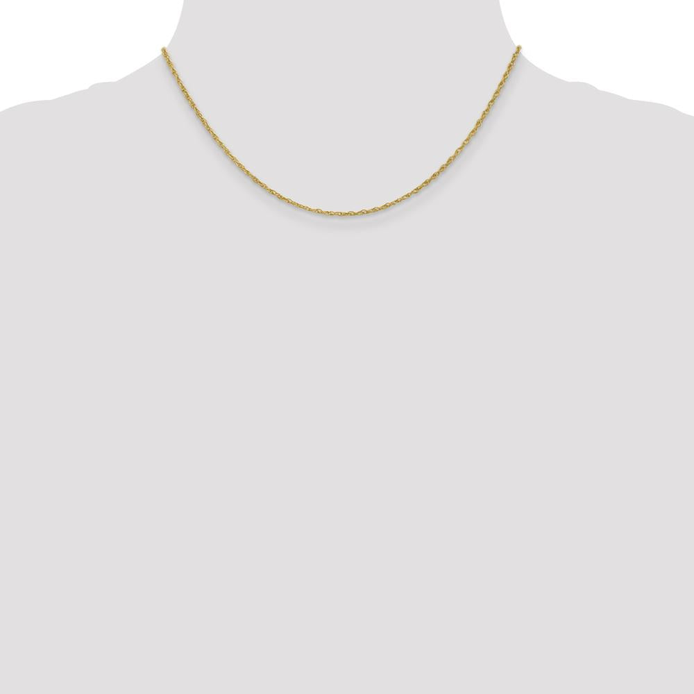 14K Yellow Gold 16" Heavy Baby Rope Chain with Lobster Clasp by Oro Pregiato