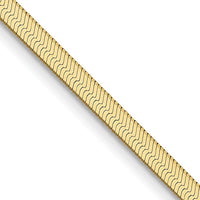 14K Yellow Gold 16-inch 2.5mm Herringbone Chain Necklace by 0