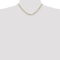 14K Yellow Gold 16 Inch 2.75mm Diamond-Cut Milano Rope Chain Necklace by Oro Pregiato
