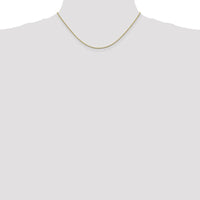 14K Yellow Gold 16-Inch Box Chain with Lobster Clasp - 1.05mm Width by Oro Pregiato