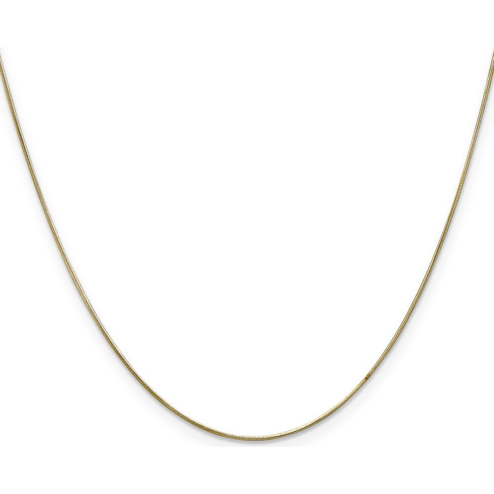 14K Yellow Gold 16-inch Snake Chain Necklace with Lobster Clasp by 0