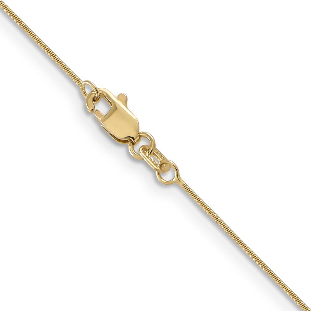 14K Yellow Gold 16-inch Snake Chain Necklace with Lobster Clasp by 0