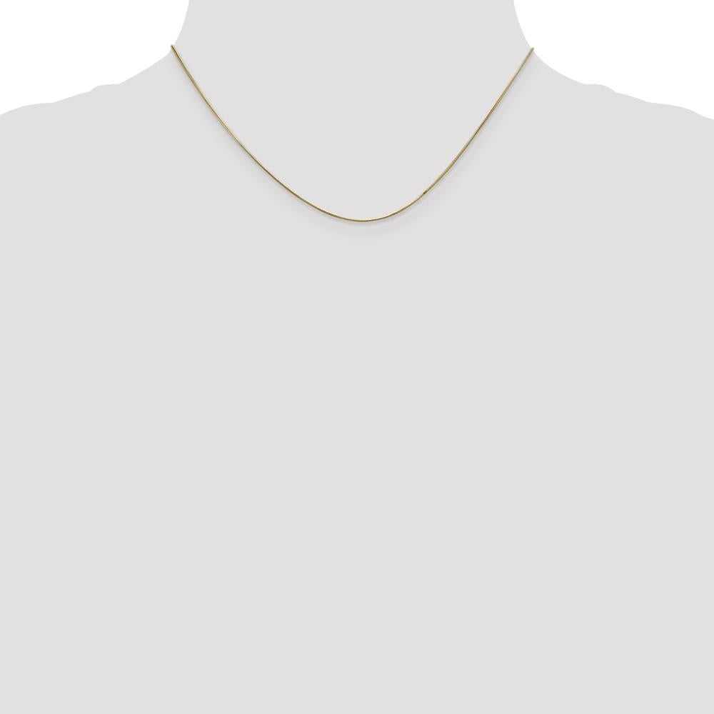 14K Yellow Gold 16-inch Snake Chain Necklace with Lobster Clasp by 0
