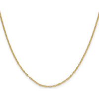 14K Yellow Gold 16" Mariners Link Chain - 1.5mm Width by Oro Pregiato