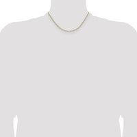 14K Yellow Gold 16" Paperclip Chain Necklace with Beveled Edges by Oro Pregiato