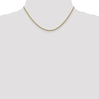 14K Yellow Gold 16" Parisian Wheat Chain - 2.25mm Width with Lobster Clasp by Oro Pregiato