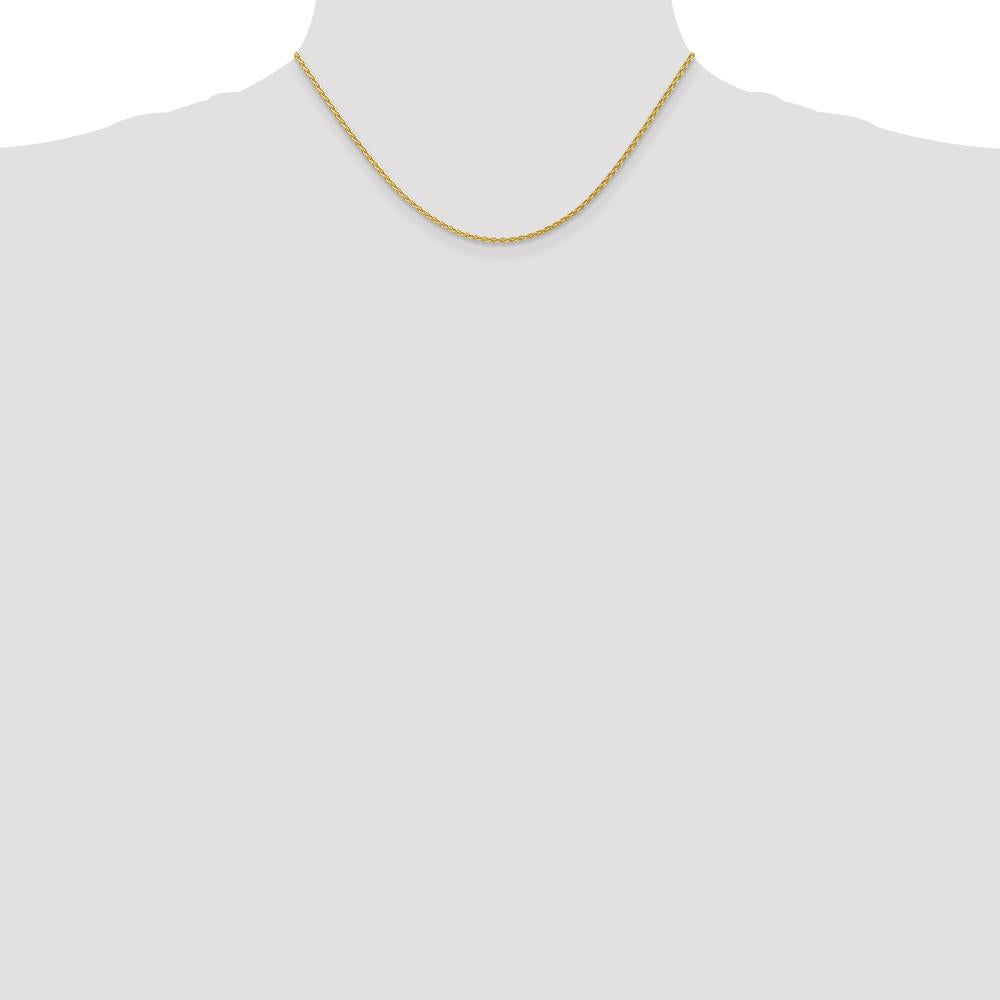 14K Yellow Gold 16" Parisian Wheat Chain Necklace - 1.75mm Width with Lobster Clasp by Oro Pregiato