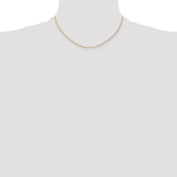 14K Yellow Gold 16" Polished Cable Rope Chain Necklace with Spring Ring Clasp