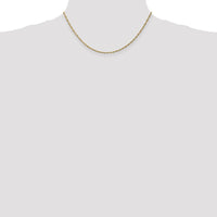 14K Yellow Gold 16" Polished Singapore Chain with Spring Ring Clasp by Oro Pregiato