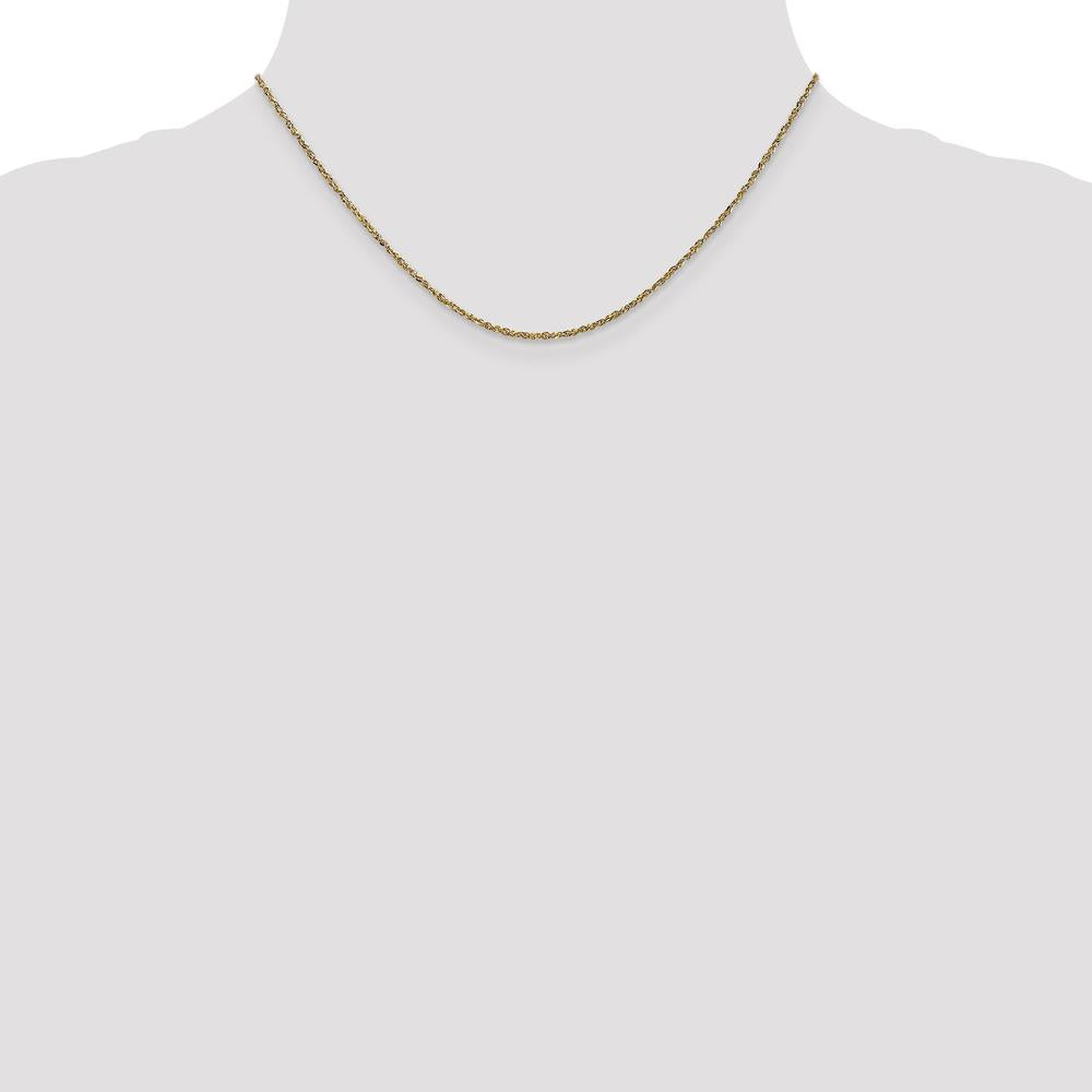 14K Yellow Gold 16" Ropa Chain Necklace with Lobster Clasp - 1.7mm Width by 0