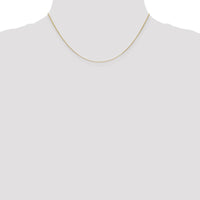 14K Yellow Gold 16" Round Parisian Wheat Chain with Lobster Clasp - 0.7mm Width by Oro Pregiato