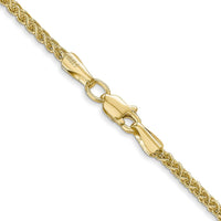 14K Yellow Gold 16" Semi-Solid Wheat Chain with Lobster Clasp by Oro Pregiato