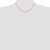 14K Yellow Gold 16" Semi-Solid Wheat Chain with Lobster Clasp by Oro Pregiato