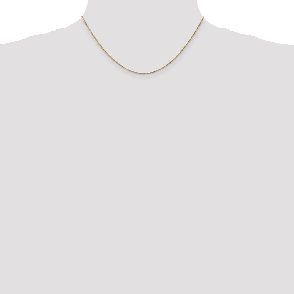 14K Yellow Gold 16" Spiga Chain Necklace with Lobster Clasp by Oro Pregiato