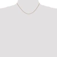 14K Yellow Gold 16" Spiga Chain with Lobster Clasp - 0.85mm Width by Monteluci Fine Jewelry