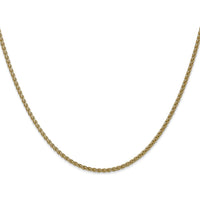 14K Yellow Gold 16" Spiga Chain with Spring Ring Clasp by Oro Pregiato