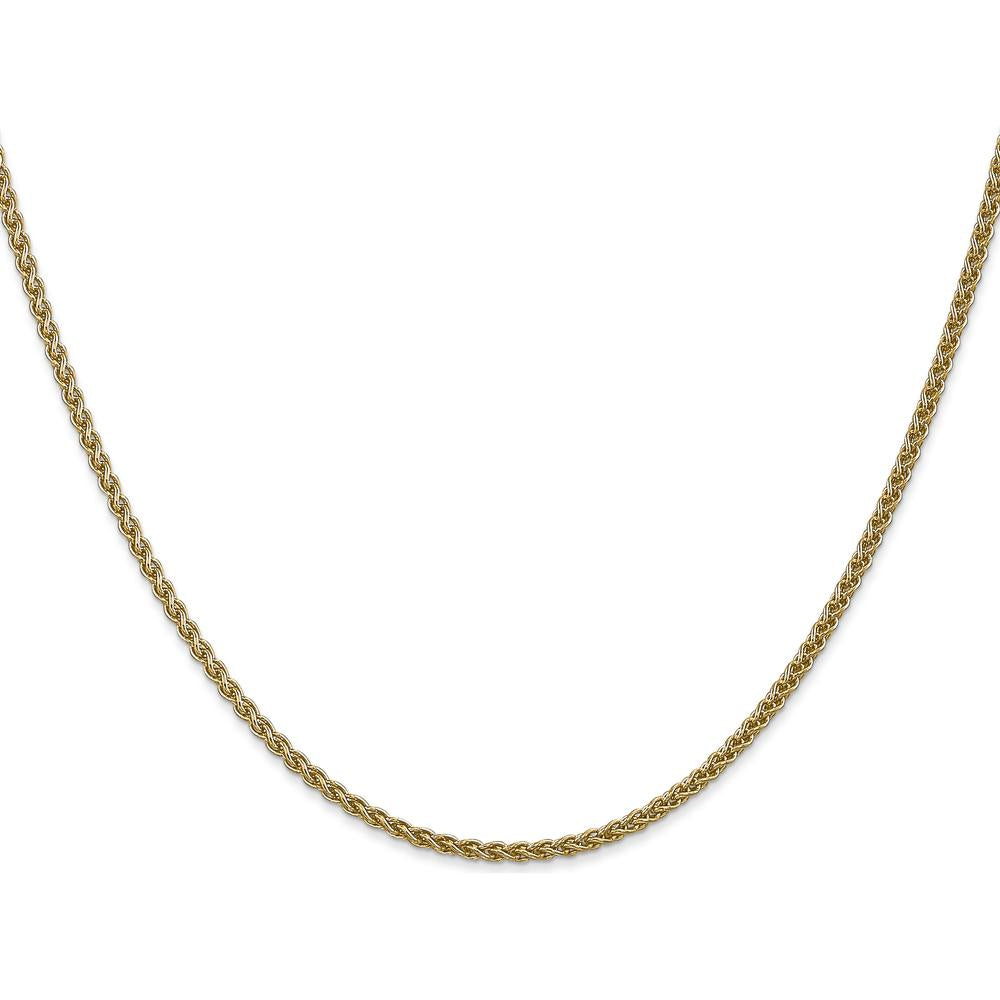 14K Yellow Gold 16" Spiga Chain with Spring Ring Clasp by Oro Pregiato
