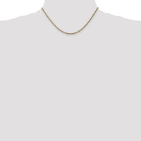 14K Yellow Gold 16" Spiga Chain with Spring Ring Clasp by Oro Pregiato