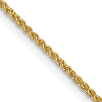 14K Yellow Gold 16" Spiga Wheat Chain with Lobster Clasp by Oro Pregiato