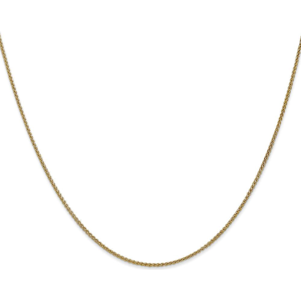 14K Yellow Gold 16" Spiga Wheat Chain with Lobster Clasp by Oro Pregiato