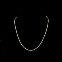 14K Yellow Gold 16" Tennis Necklace with 210 Prong Set Round Lab Diamonds - 4.98 Carats Total Diamond Weight - Covaloro Fine Jewelry