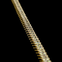 14K Yellow Gold 16" Tennis Necklace with Bezel Set Round Lab Diamonds - 10.54 Total Carat Weight E-F VS - Covaloro Fine Jewelry