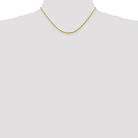 14K Yellow Gold 16" Ultra Diamond-cut Rope Chain Necklace - 2.25mm by Oro Pregiato