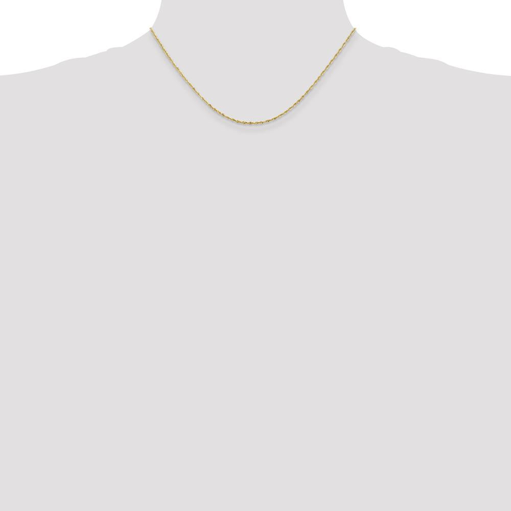 14K Yellow Gold 16" Ultra Diamond-Cut Rope Chain with Lobster Clasp by Oro Pregiato
