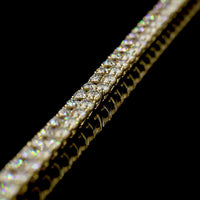 14K Yellow Gold 17.5" Tennis Necklace with 108 Prong-Set Round Lab Diamonds - 20.52 Carat Total Weight, E-F Color VS Clarity - Covaloro Fine Jewelry