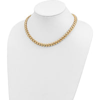 14K Yellow Gold 17" San Marco Necklace with Polished 10mm Links by 0