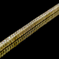 14K Yellow Gold 17" Tennis Necklace with 177 Prong-Set Round Lab Diamonds - E-F VS1 Clarity, 6.61 Carat Total Diamond Weight - Covaloro Fine Jewelry