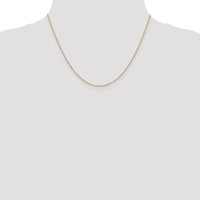 14K Yellow Gold 18" 1.2mm Diamond-Cut Beaded Chain with Lobster Clasp by Oro Pregiato