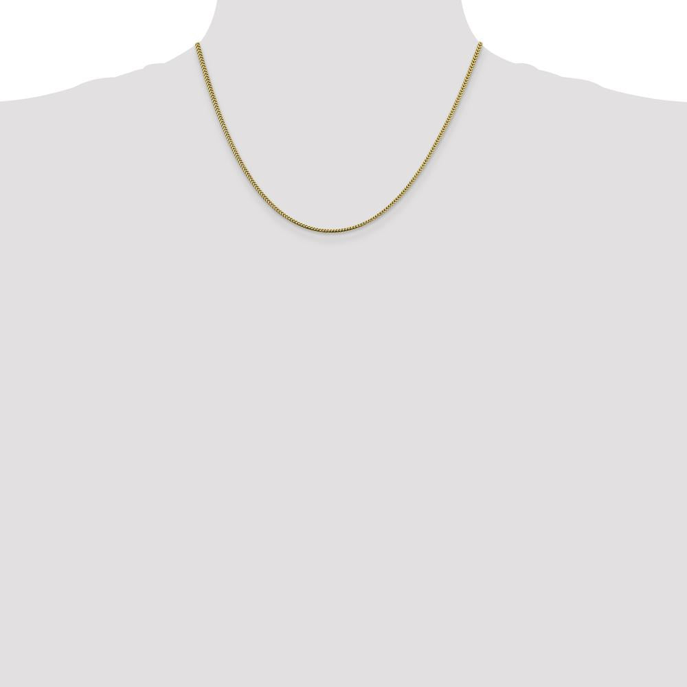 14K Yellow Gold 18" 1.4mm Franco Chain with Lobster Clasp by Oro Pregiato