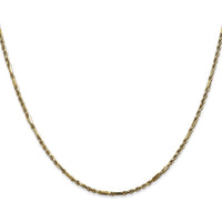 14K Yellow Gold 18" 1.8mm Diamond-Cut Milano Rope Chain with Lobster Clasp by Oro Pregiato