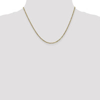 14K Yellow Gold 18" 1.8mm Flat Figaro Chain with Lobster Clasp by Oro Pregiato