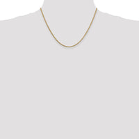 14K Yellow Gold 18" 1.9mm Box Chain Necklace with Lobster Clasp by Oro Pregiato