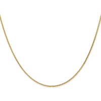 14K Yellow Gold 18" 1mm Diamond-Cut Parisian Wheat Chain with Lobster Clasp by Oro Pregiato