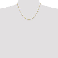 14K Yellow Gold 18" 1mm Diamond-Cut Parisian Wheat Chain with Lobster Clasp by Oro Pregiato
